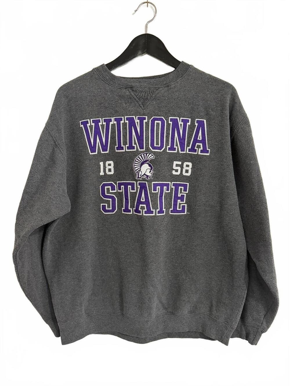 Winona State Warriors Crewneck Sweatshirt Size Medium
